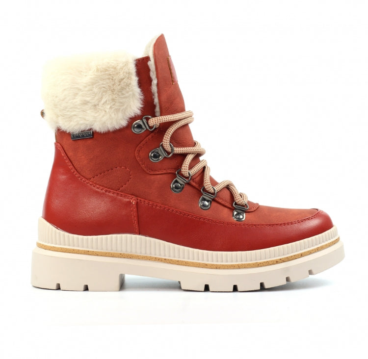 Evelyn Orange Waterproof Boot