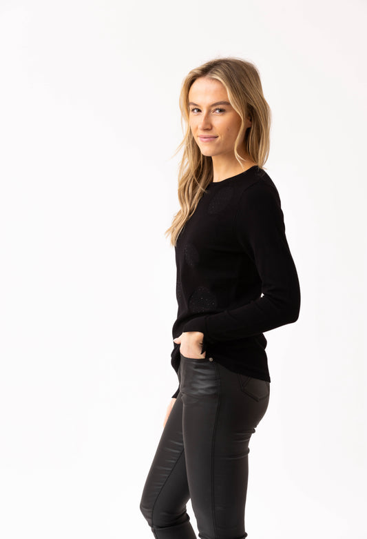 Marble Sweater 8011 101 Black