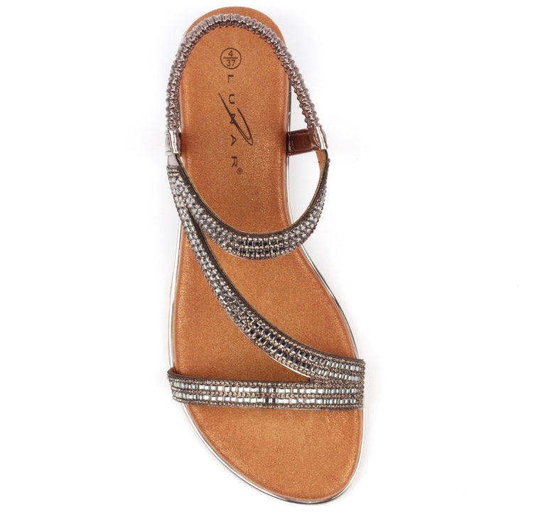 Lunar Blaise II Pewter Sandal