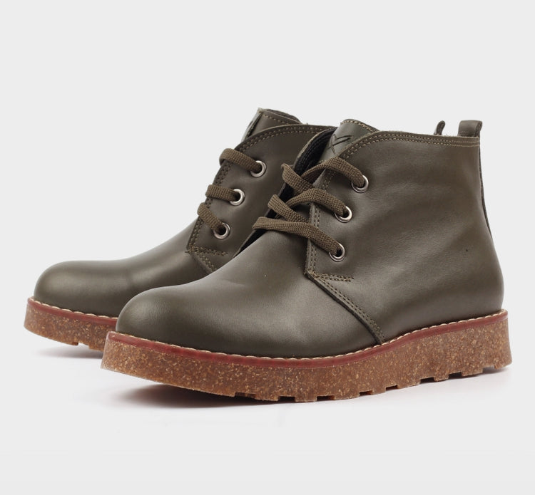 Claire III Olive Leather Boot