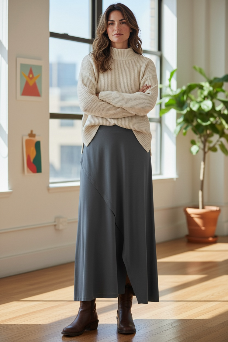 Noen Skirt 85767 2428 Charcoal
