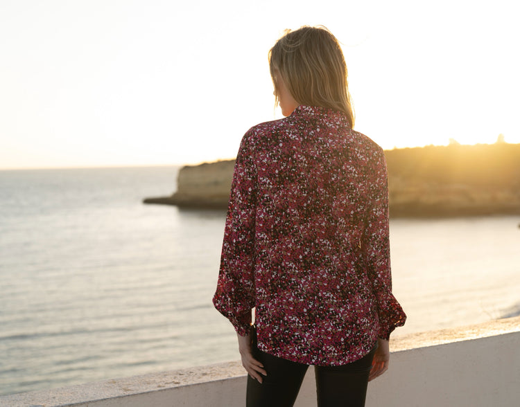 Marble Blouse 8157 126 Cerise