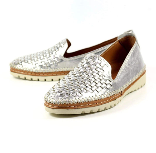 Lunar Garbo Leather Shoe Silver