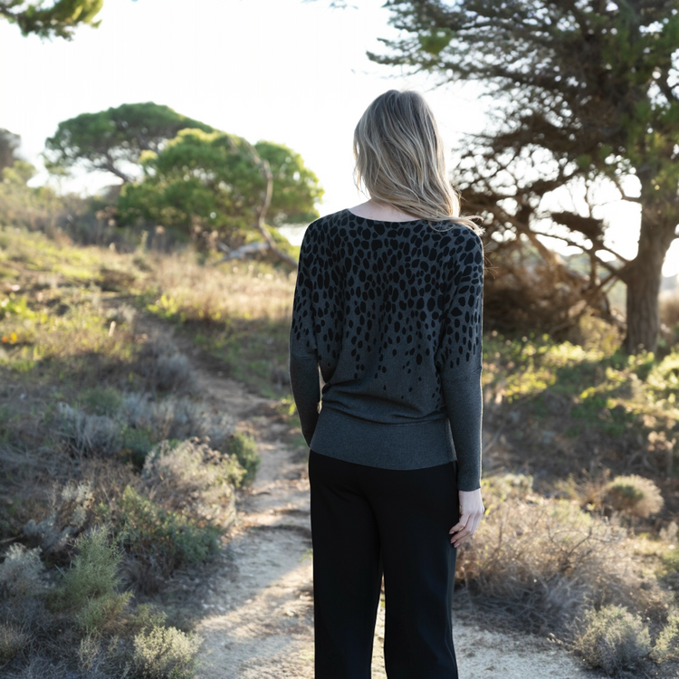 Marble Sweater 8022 105 Charcoal