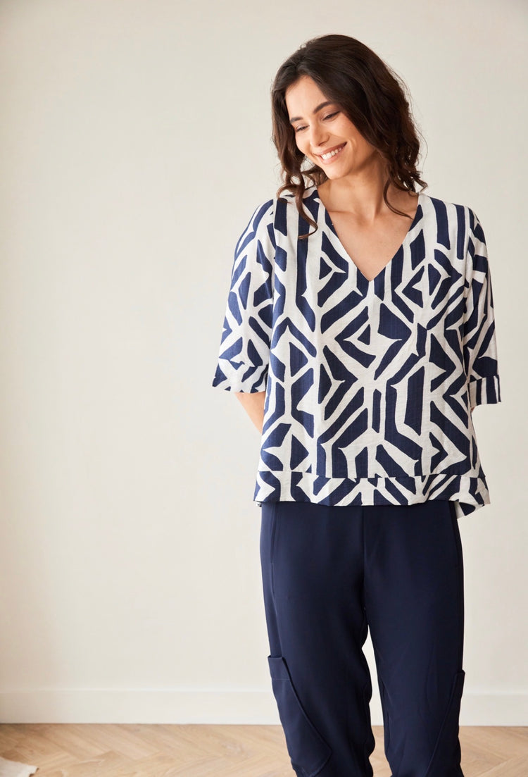Peruzzi Geo Print Top S26524