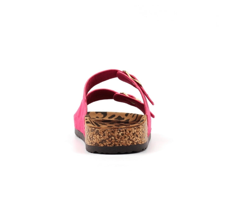 Lunar Pecan Sandal Fuchsia