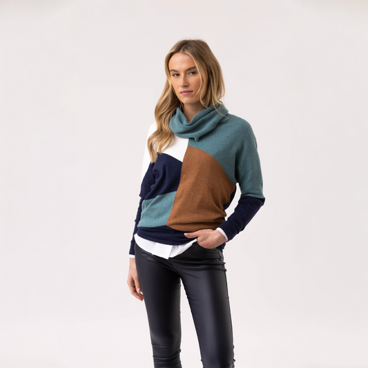 Marble Sweater 8071 223 Teal