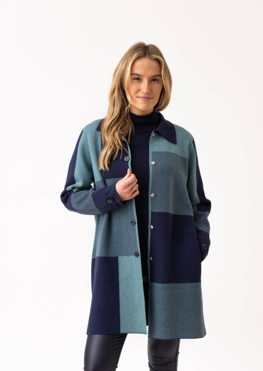 Marble Coatigan 8110-223 Teal