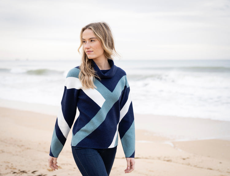 Marble Sweater 8109 223 Teal