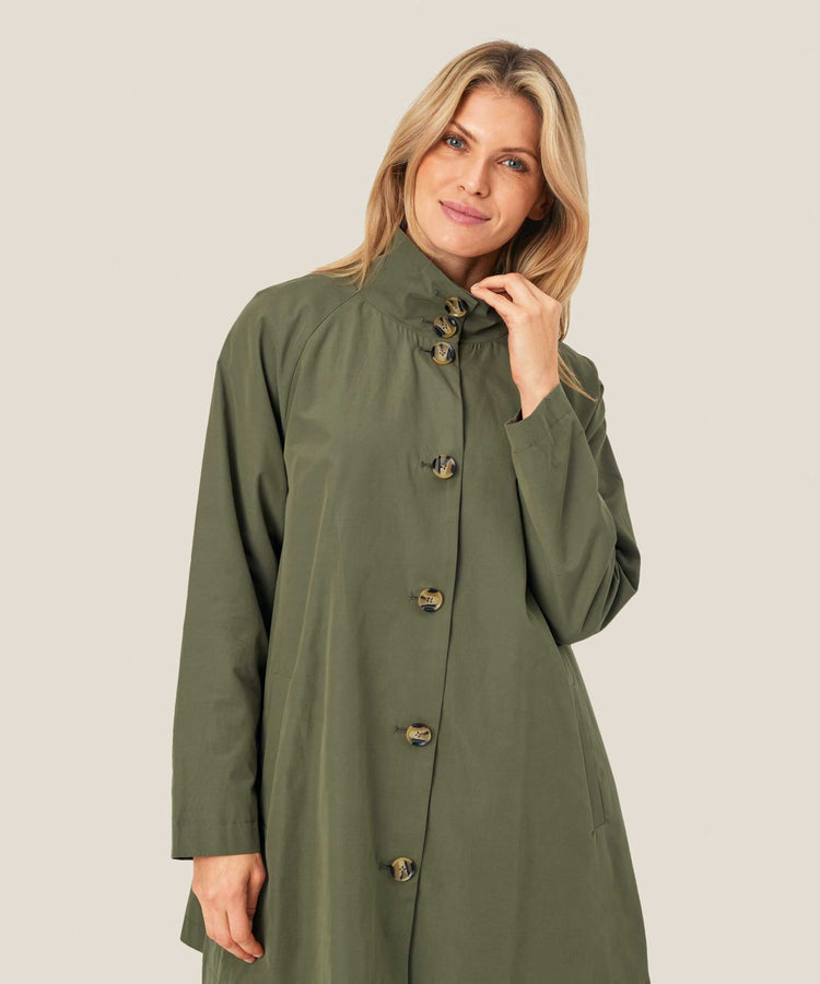 Masai Teresa Coat Lichen Green