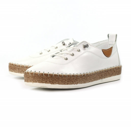 Lunar Evie Plimsole White