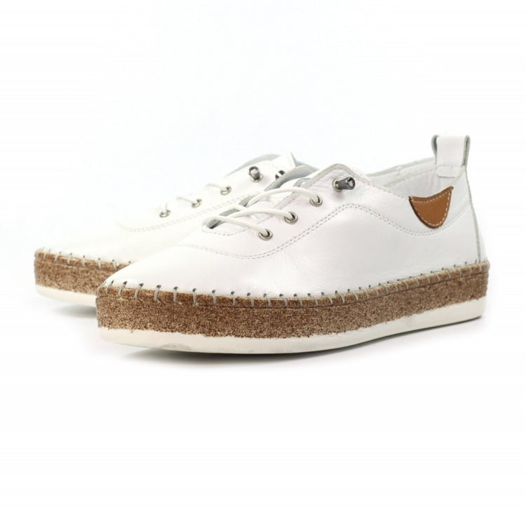 Lunar Evie Plimsole White