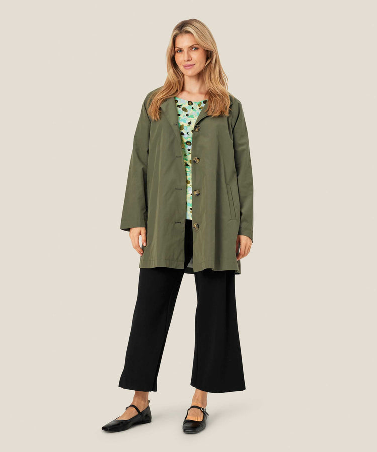 Masai Teresa Coat Lichen Green