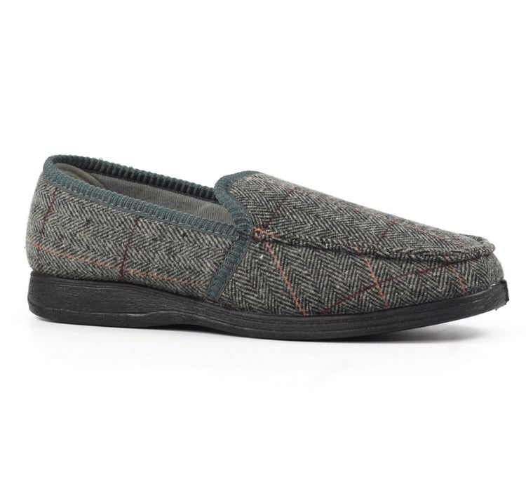 Lazydogz Men’s Eisenhower II Grey Slipper