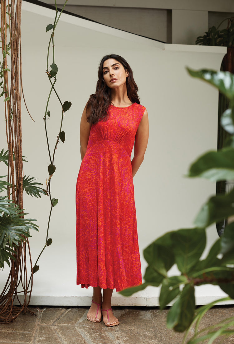 Adini Roxy Dress River Print Pink