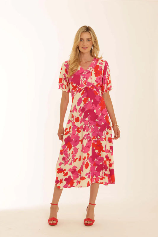 Pomodoro Trailing Flower Tea Dress (colour options)