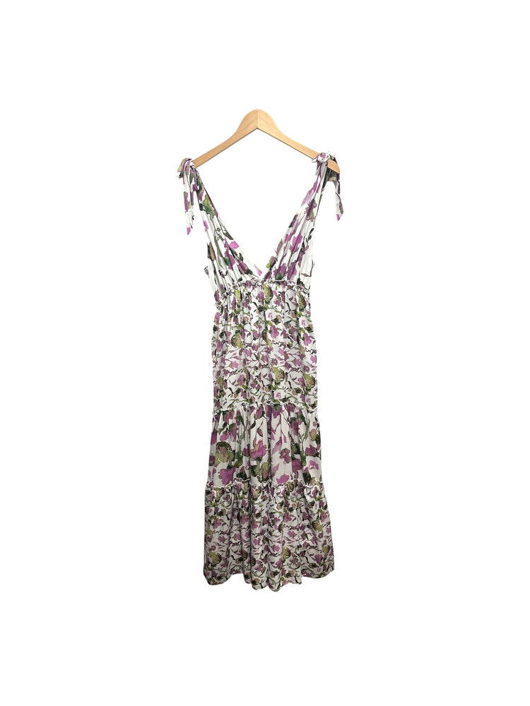 Calypso Tie Shoulder Maxi Tier Dress