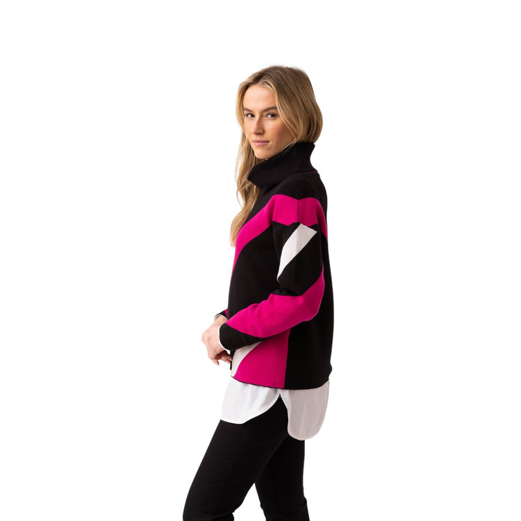 Marble Sweater 8109 126 Cerise