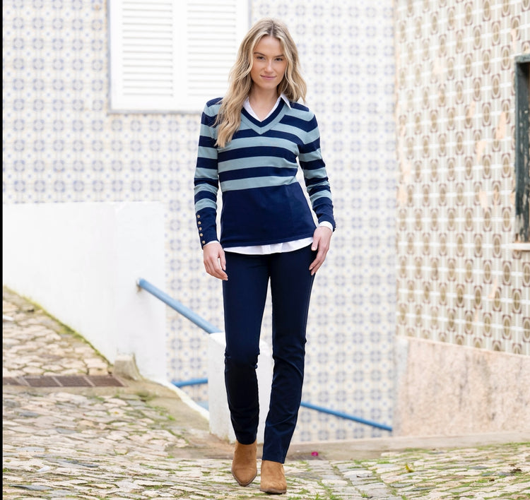 Marble Sweater 8018 223 Teal