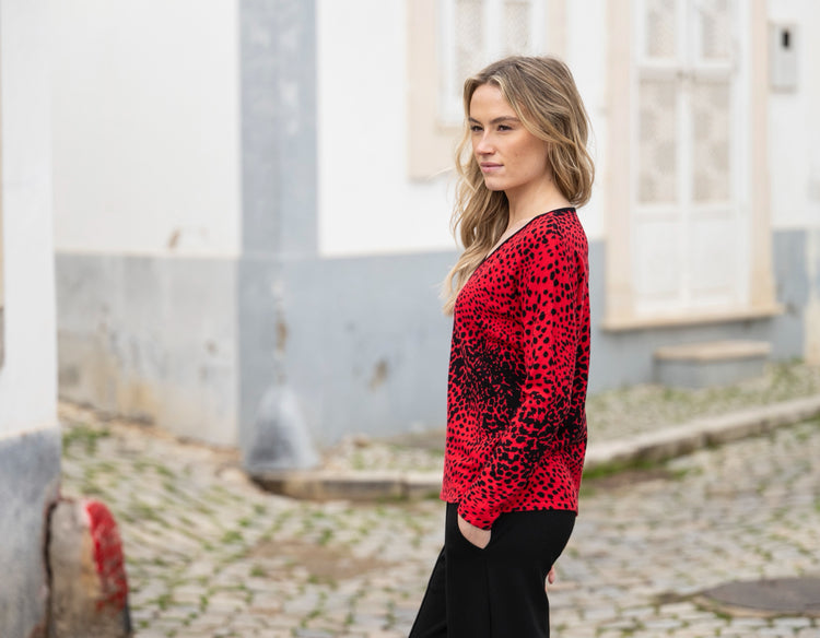 Marble Sweater 7995 109 Red