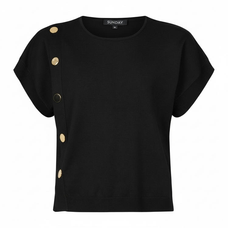 Sunday Button Layer Top (colour options)