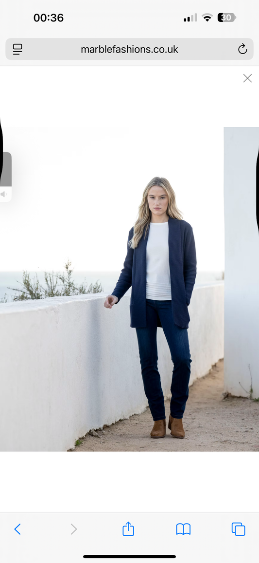Marble Cardigan 6391-103 Navy
