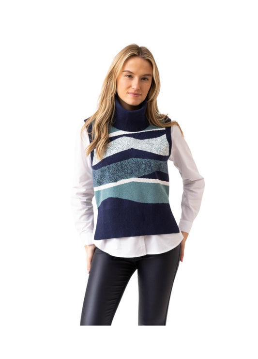 Marble Vest 8107-223 Teal