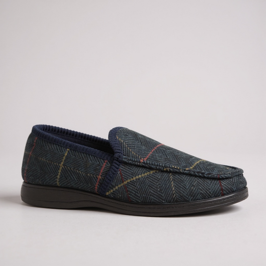 Lazydogz Men’s Eisenhower II Navy Slipper