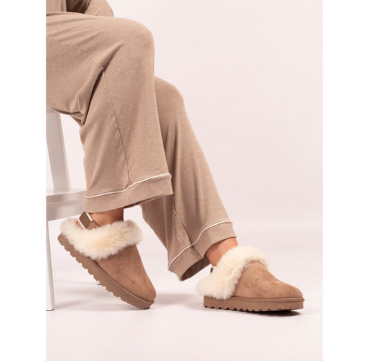 Lunar Nevis Mink Slipper