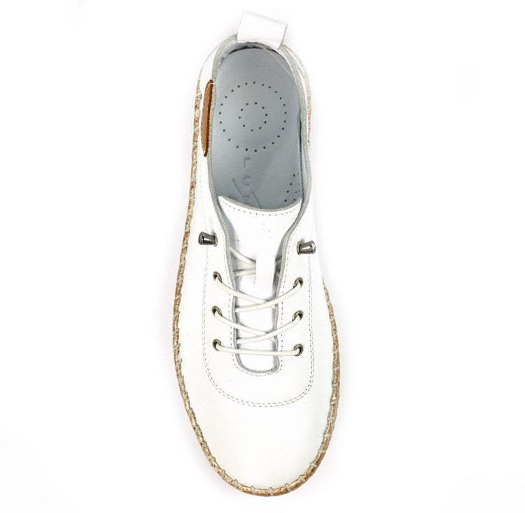 Lunar Evie Plimsole White