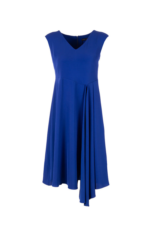 Peruzzi Drape Dress Cobalt