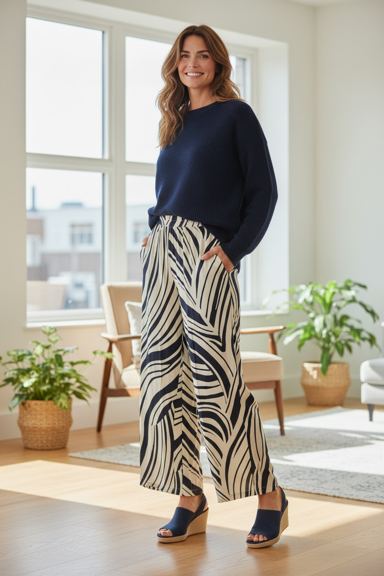 Pomodoro Contour Trousers Navy