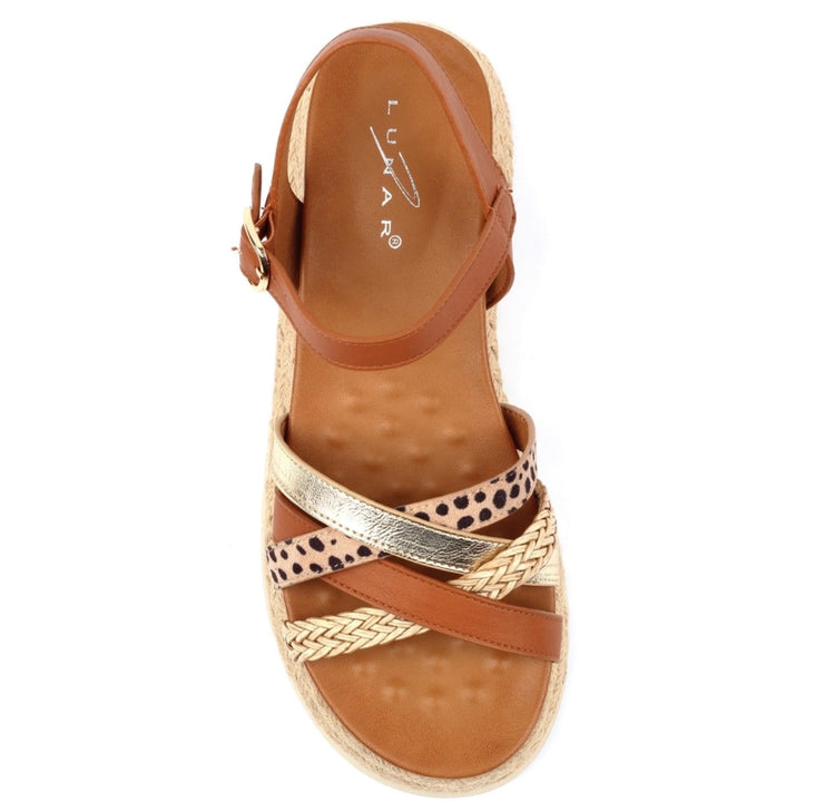 Lunar Flick Tan Sandal