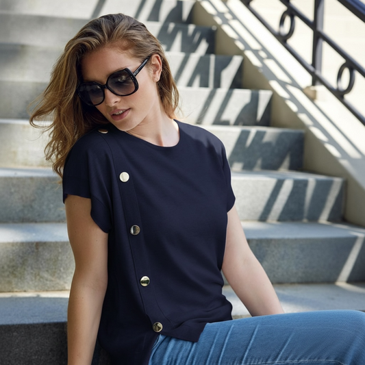 Sunday Button Layer Top (colour options)