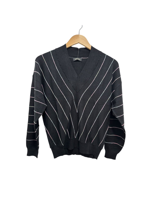 Pomodoro Chevron Jumper Black