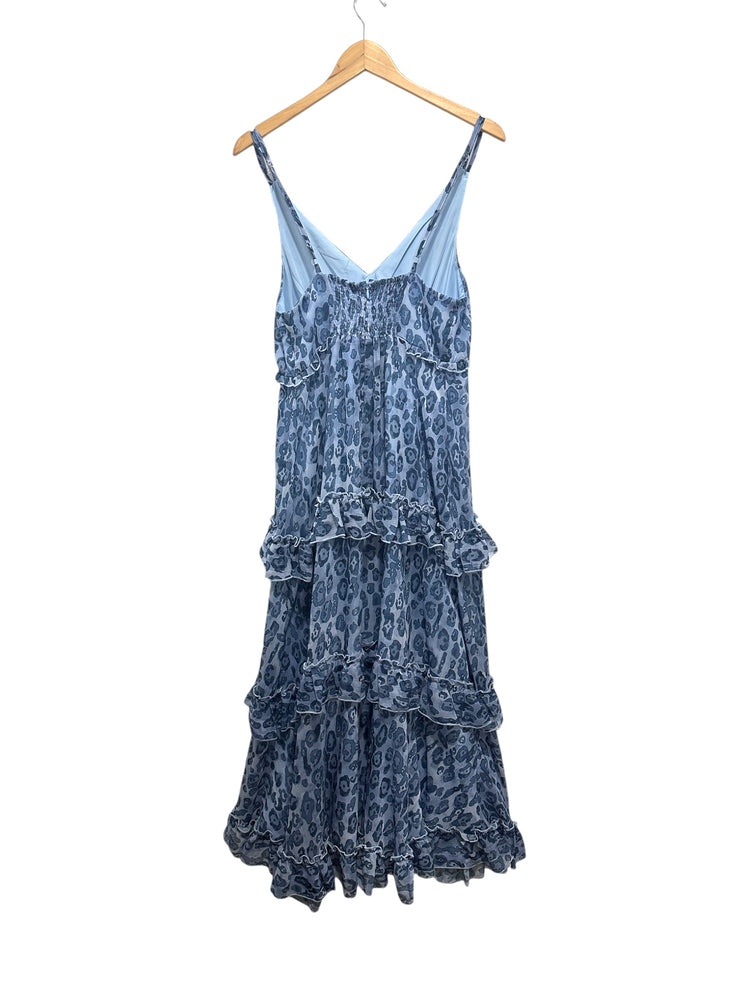 Calypso Strappy Flounce Tier Maxi Dress