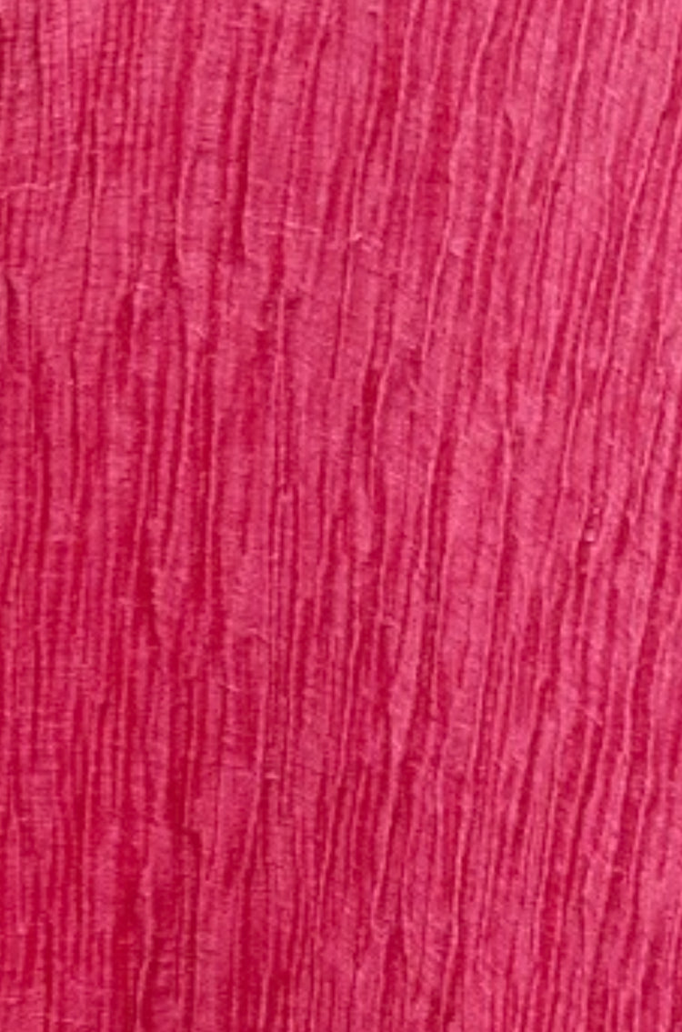 Grizas Silk/Linen Dress Raspberry