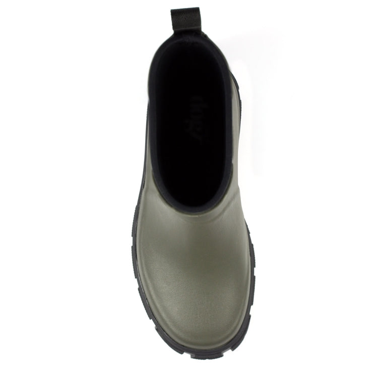 Lazy Dogz Lake Ankle Wellingtons Olive ELZ006OL
