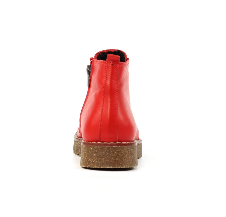 Claire III Red Leather Boot