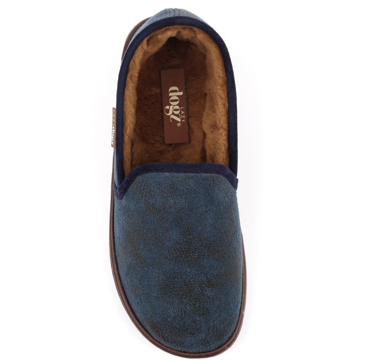 Lazydogz Men’s Manor II Blue Slipper