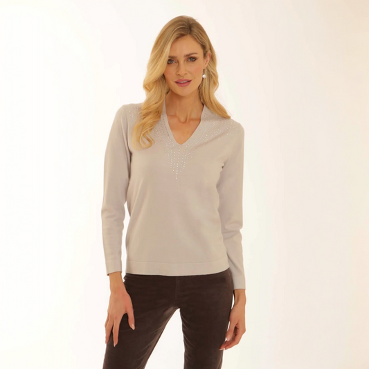 Pomodoro Diamanté Jumper Dove
