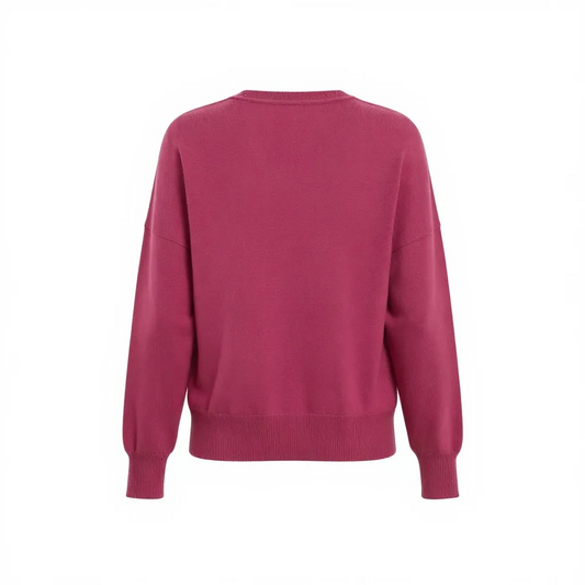 Pomodoro Essential V Sweater Fuchsia