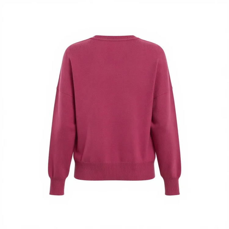 Pomodoro Essential V Sweater Fuchsia