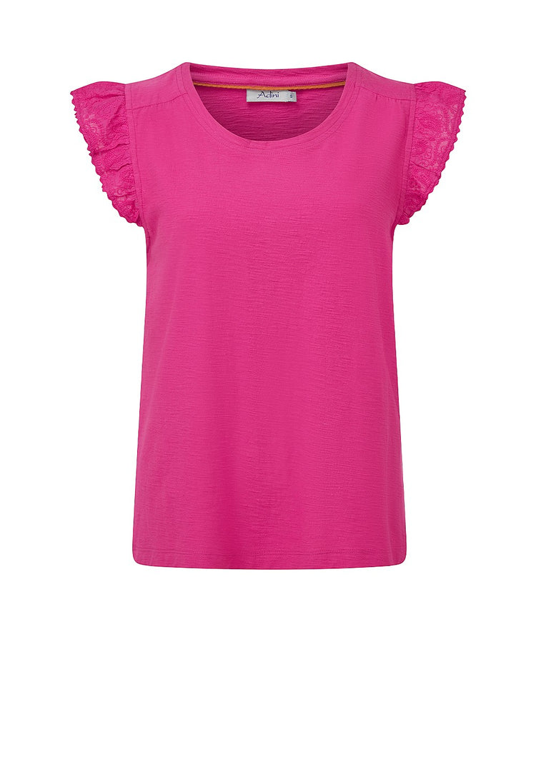 Adini Frankie Frill Slub Vest (colour options)