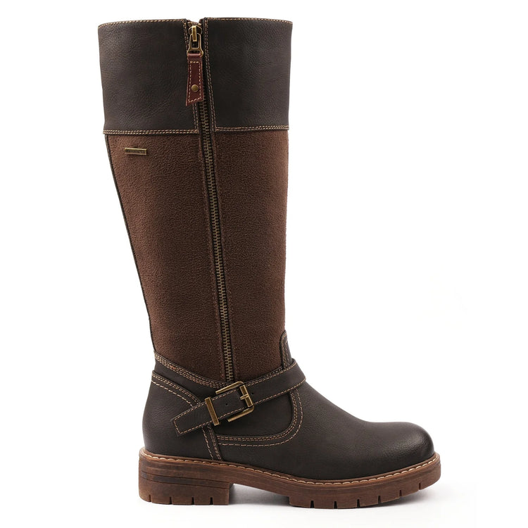 Lunar Joy Waterproof Expanding Calf Boots Brown