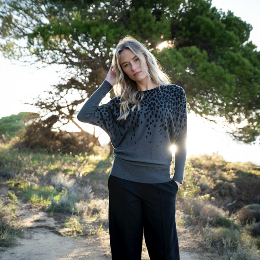 Marble Sweater 8022 105 Charcoal