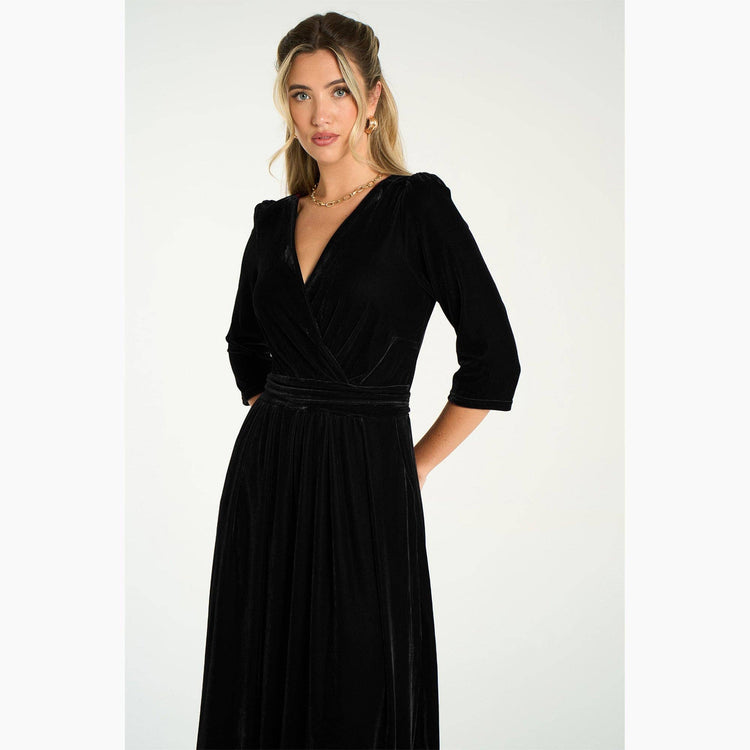 Velvet Sophia Wide Leg Jumpsuit in Black