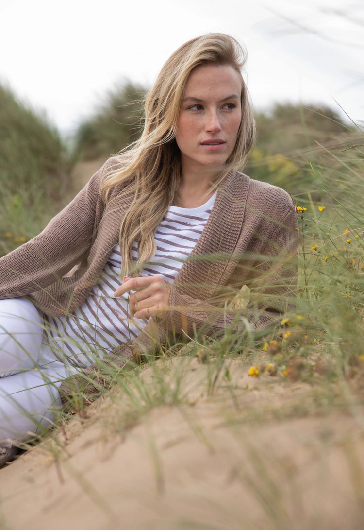 Marble Cardigan Taupe