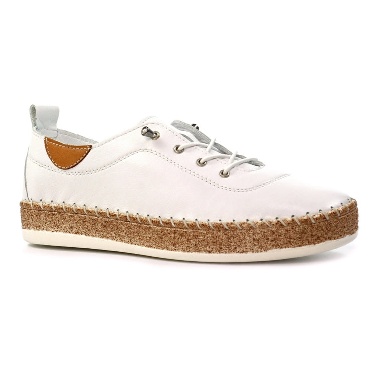 Lunar Evie Plimsole White