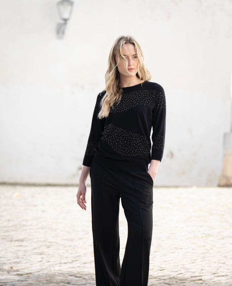 Marble Sweater 8052 101 Black